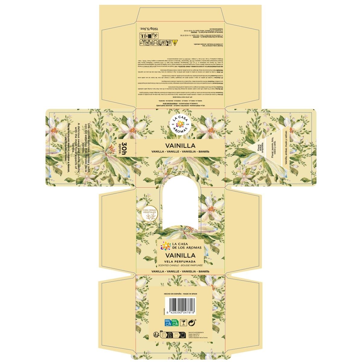 Bougie Parfumée Intense - Vanille - 140g thumbnail 4