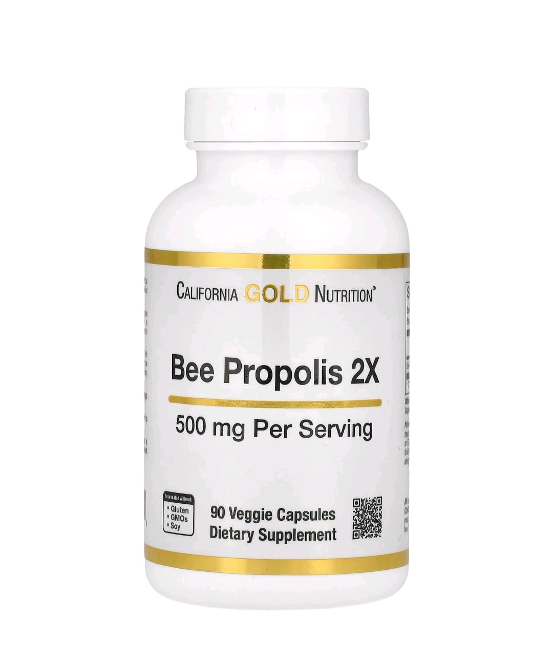 Propolis D’abeille 2x 500 Mg – Extrait Concentré – 90 Capsules – California Gold Nutrition