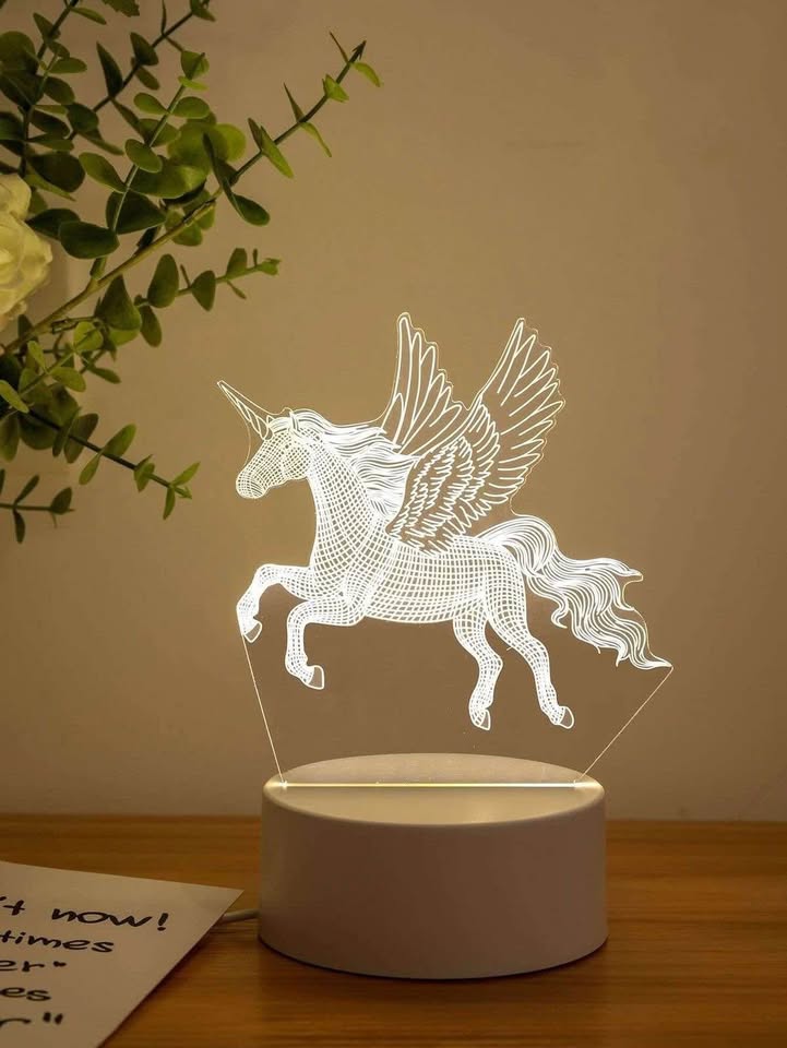 3d Unicorn Night Light