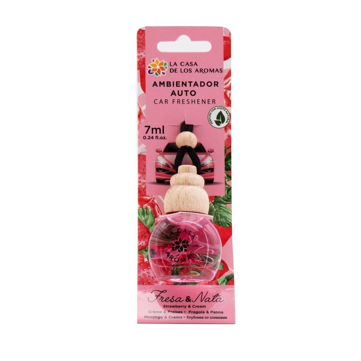 Désodorisant Pour Voiture - Fraise & Crème - 7ml
