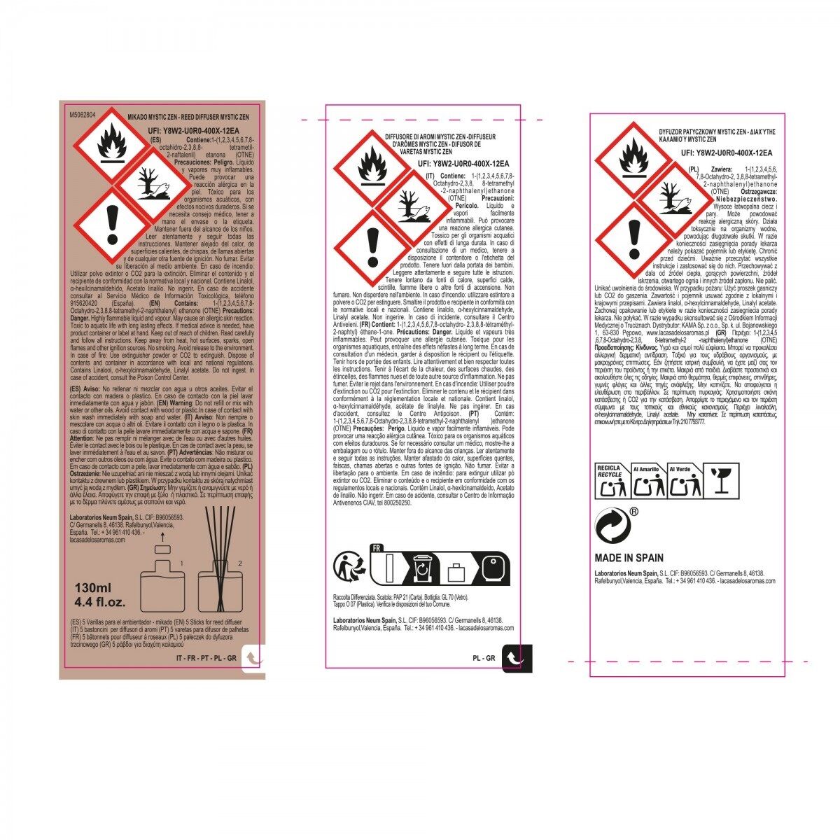 Diffuseur À Bâtonnets Mystic - Zen- 130ml thumbnail 4