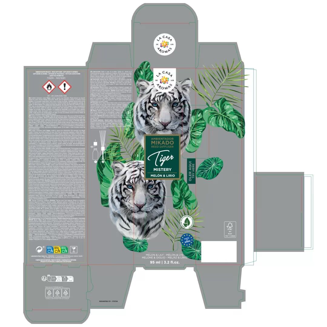 Diffuseur À Bâtonnets, Arômes Intenses - Tiger Mystery - 95ml thumbnail 3