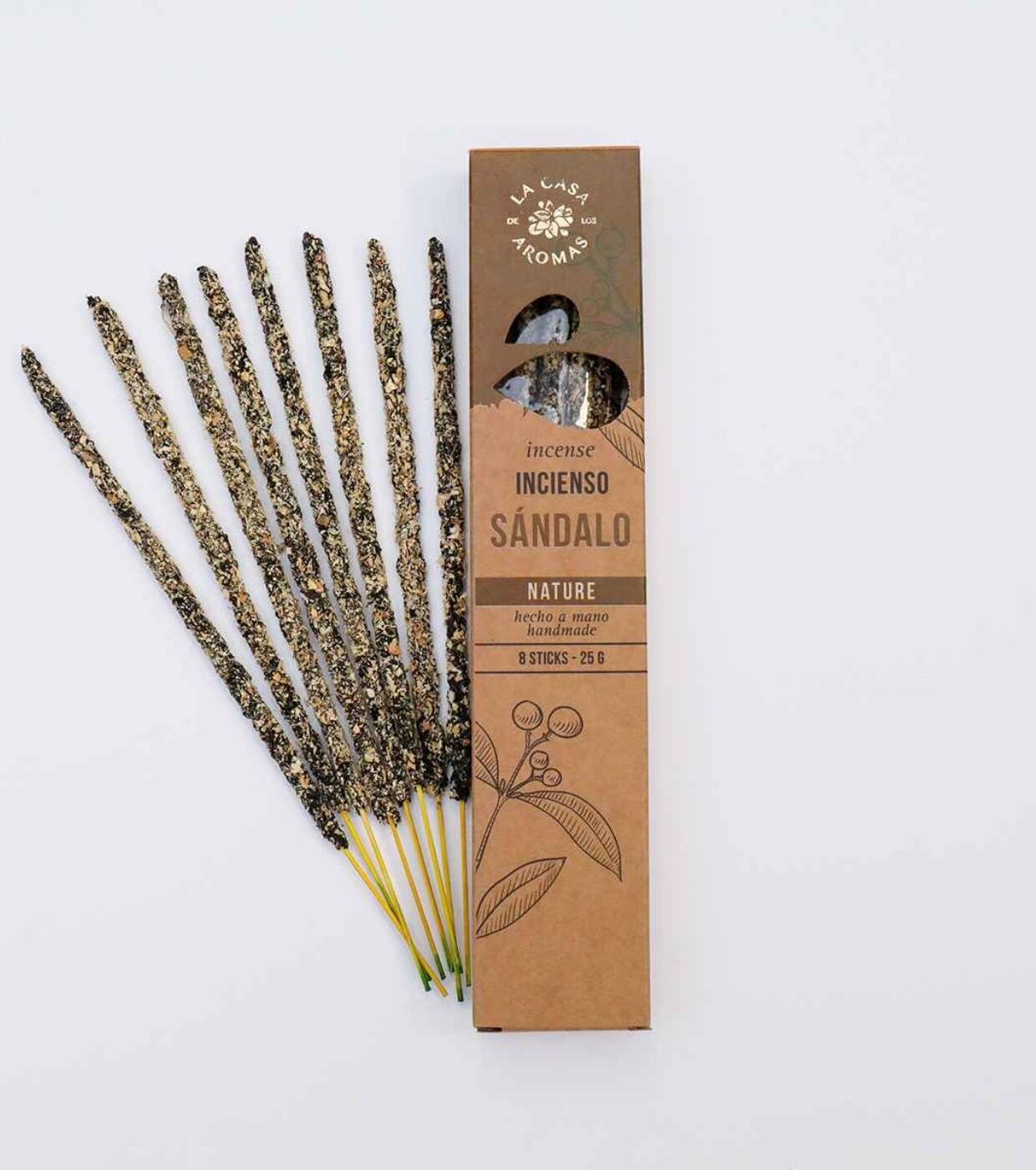 Encens Naturel Au Bois De Santal - 8 Sticks thumbnail 1