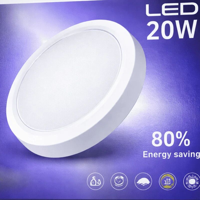 Plafonnier Surface 20w – Éclairage Moderne, Uniforme & Économique