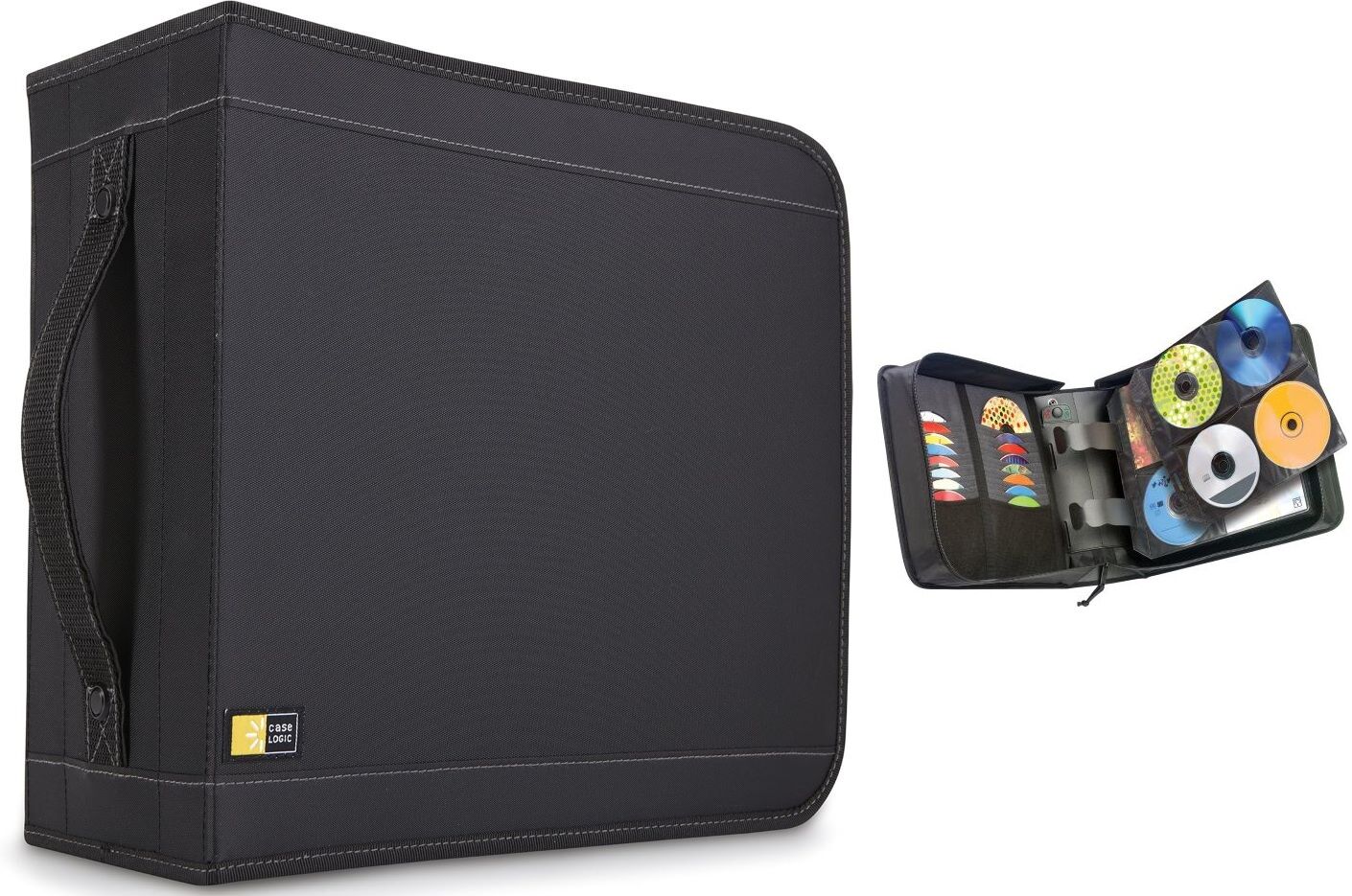 Case Logic Rangement Etui Pour Cd Cdw-320 En Nylon Noir Range Jusqu'à 336 Cd Accès Rapide Et Facile