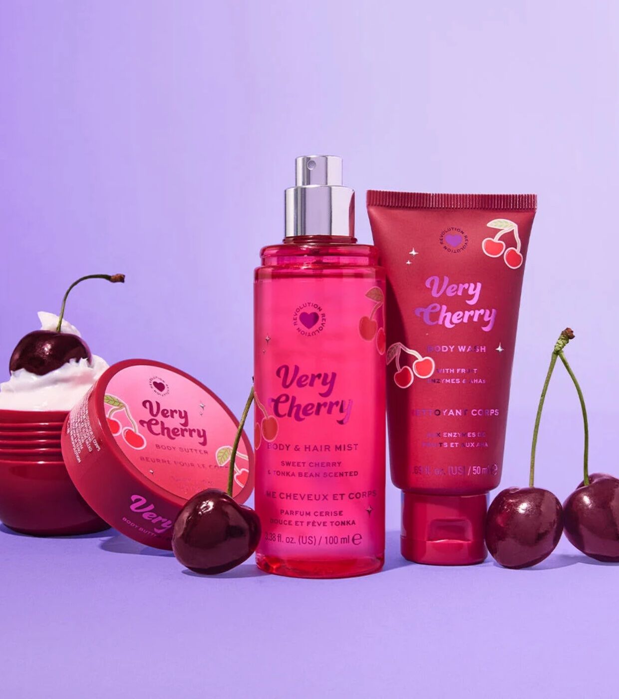 Very Cherry Bath & Body Gift Set