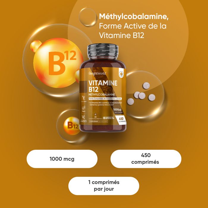 Vitamine B12 Et De Méthylcobalamine- 450 Comprimés-multicolores thumbnail 2