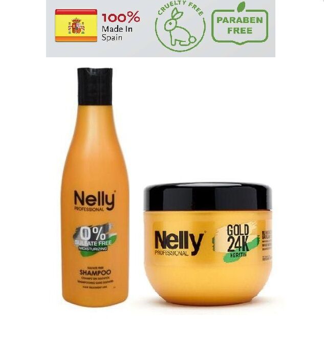 Shampoing Sans Sulfate & Masque A La Kératine & Huile D'argane