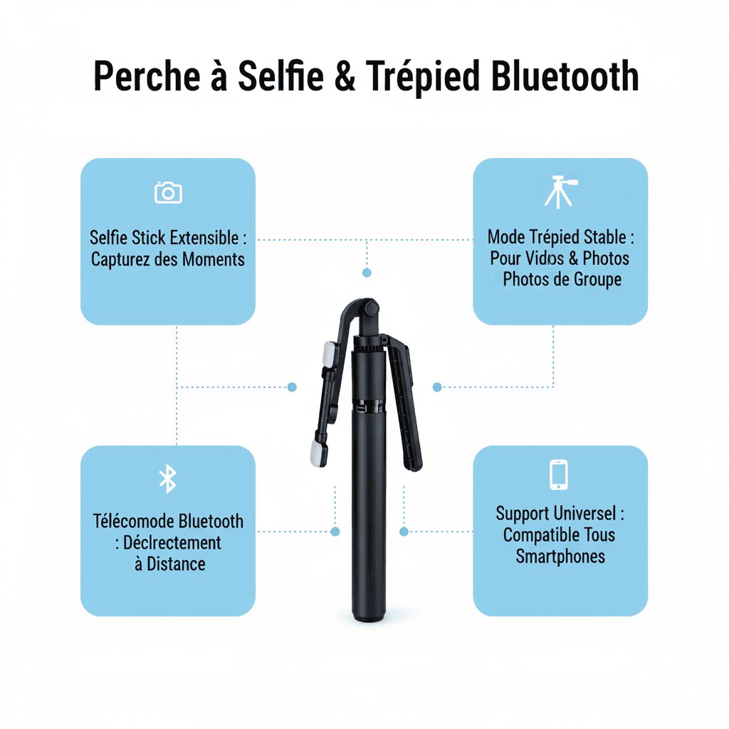 Perche Selfie Multifonction R16d