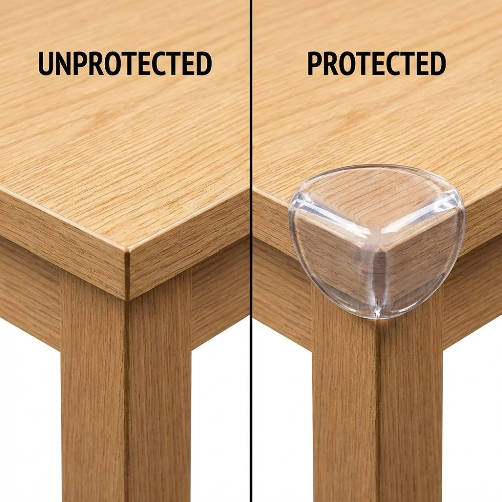 Lot De 10 Protections D'angles En Silicone Transparent – Securite Bebe Et Enfant thumbnail 4