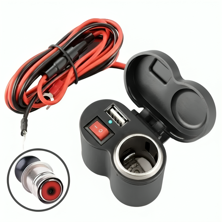 Chargeur Allume-cigare Usb Moto / Velo Électrique – Modele Aj-s02 thumbnail 1