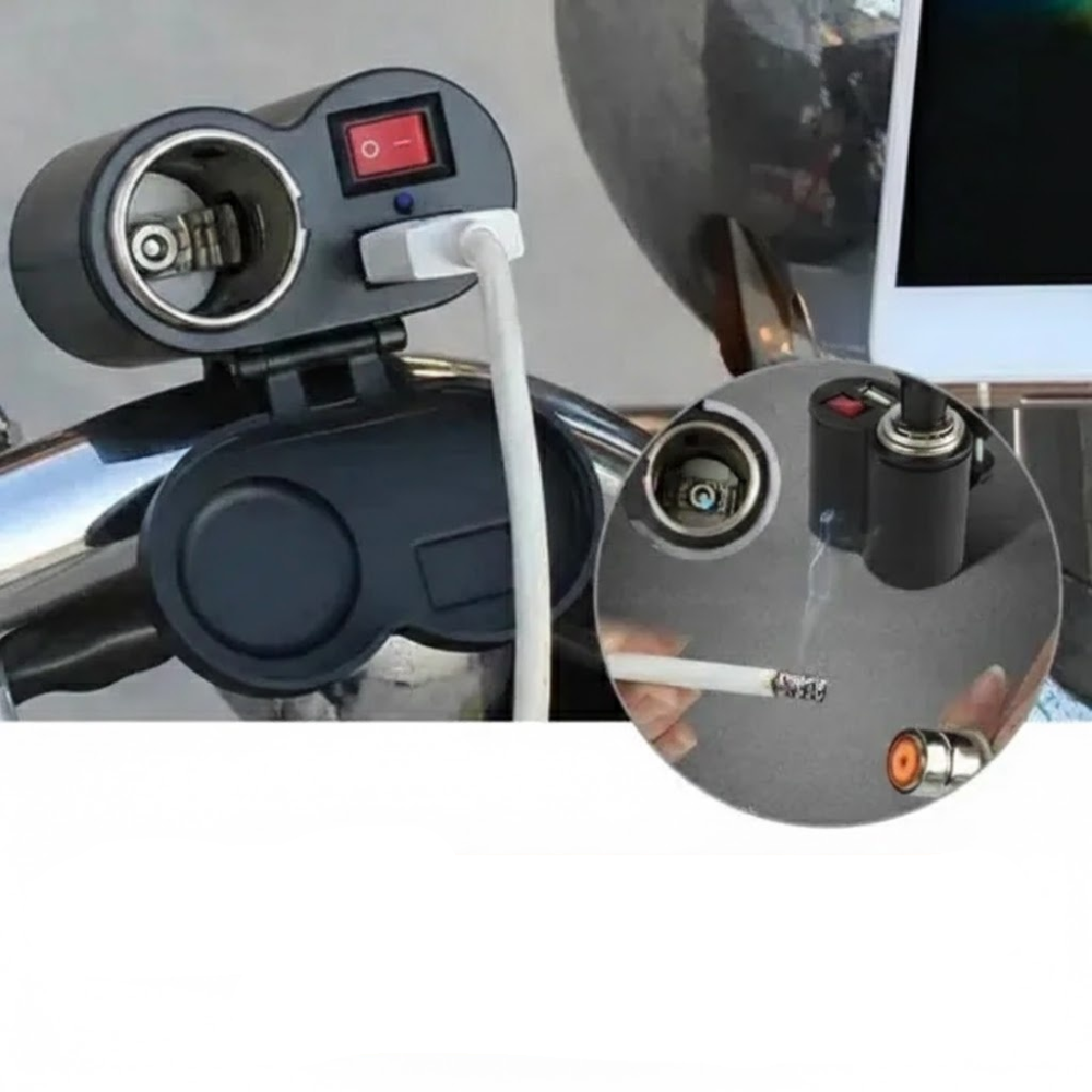 Chargeur Allume-cigare Usb Moto / Velo Électrique – Modele Aj-s02 thumbnail 3
