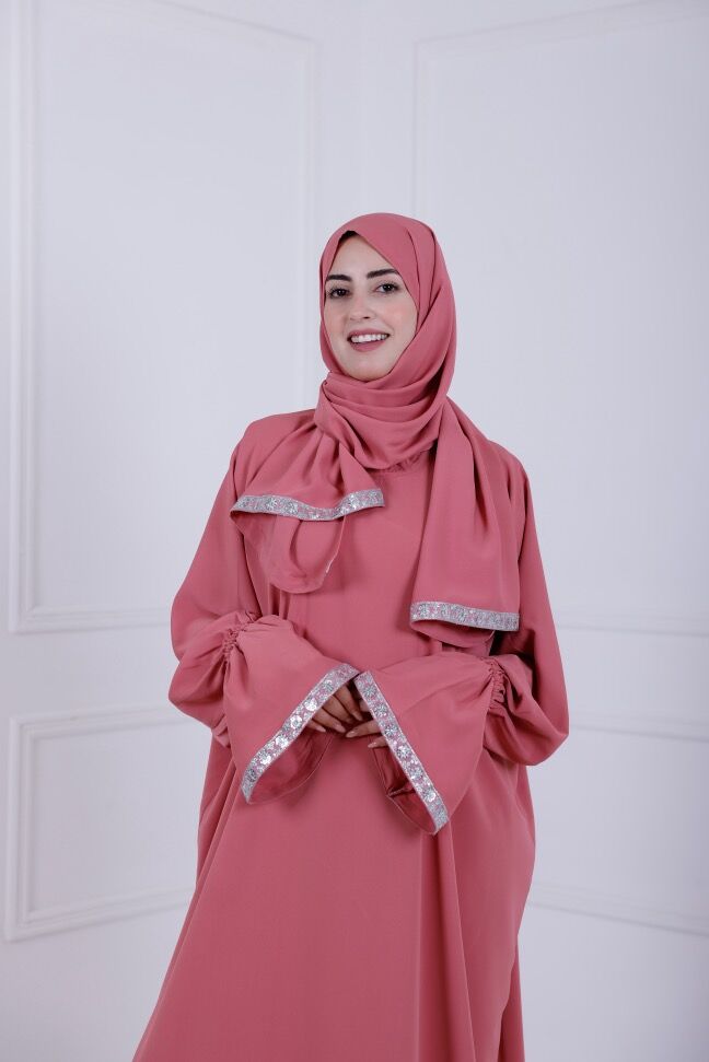 Abaya De Prière-rose Poudré thumbnail 4