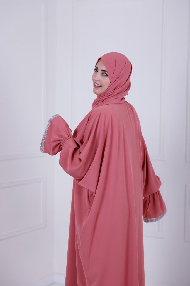 Abaya De Prière-rose Poudré thumbnail 6