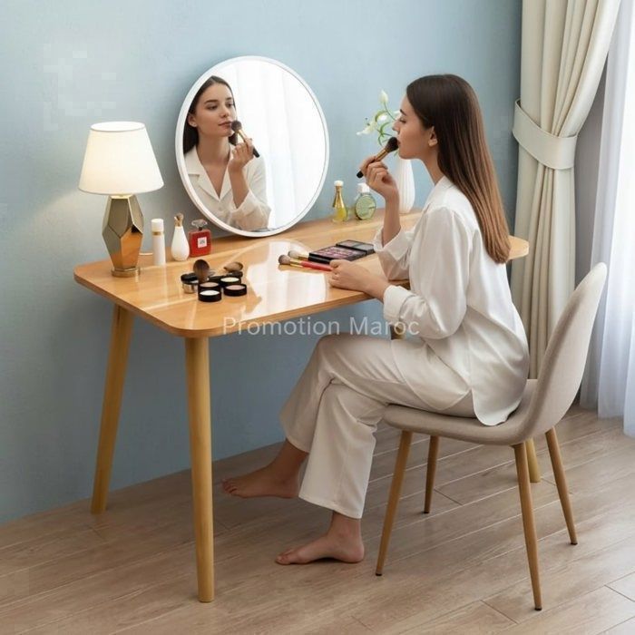 Table Maquillage Moderne Rangement - 90 / 40 Cm - Mdf