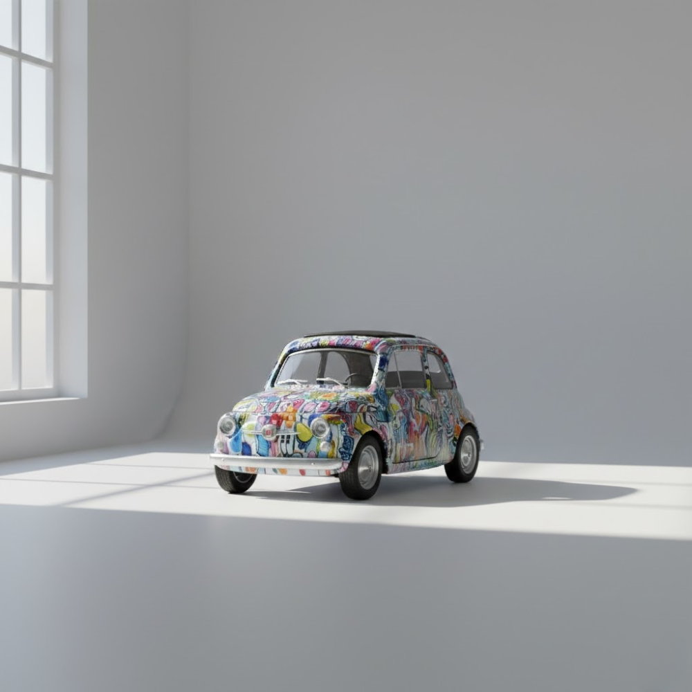 Mini Voiture Vintage Graffiti – Édition Spéciale thumbnail 3