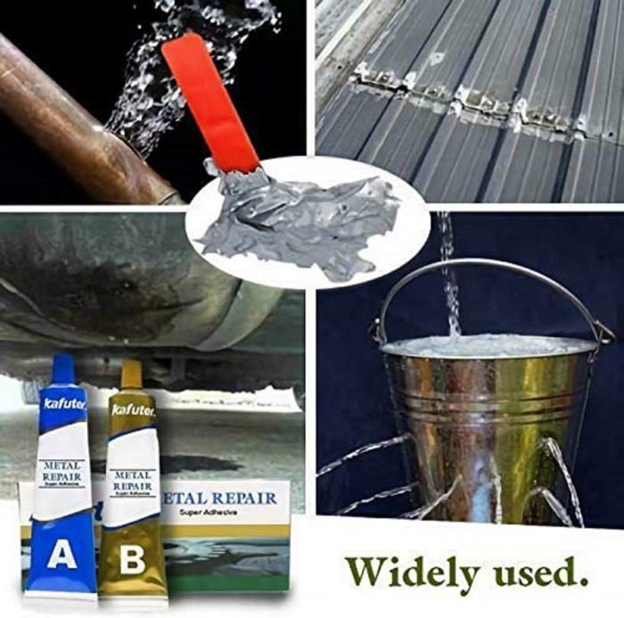 Kit De Réparation Métallique 2 En 1 - Soudure À Froid Résistante À La Chaleur thumbnail 3