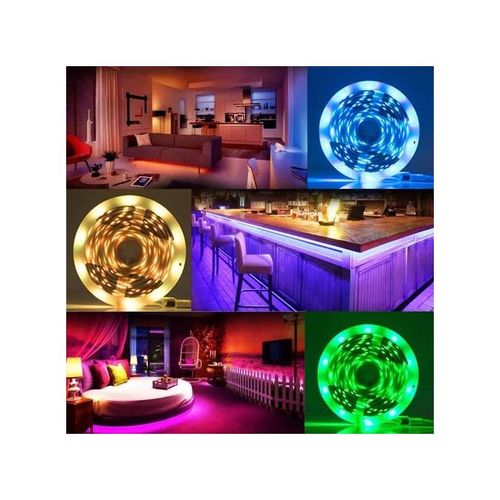 Bande Led - Led Mood Light - 5m - Rgb - Contrôle App - Température De Couleur 2700k-10000k