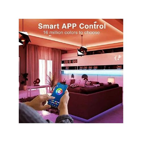 Bande Led - Led Mood Light - 5m - Rgb - Contrôle App - Température De Couleur 2700k-10000k thumbnail 5