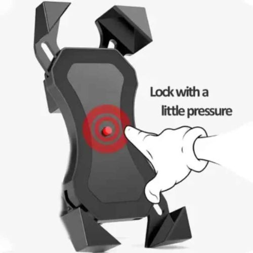 Support De Téléphone De Vélo Znee Smart Zm-002 Noir Pour Smartphone