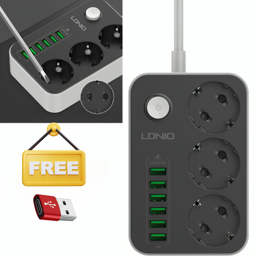 Rallonge Multiprise – Puissance, Sécurité + Adaptateur Usb Otg Gratuit