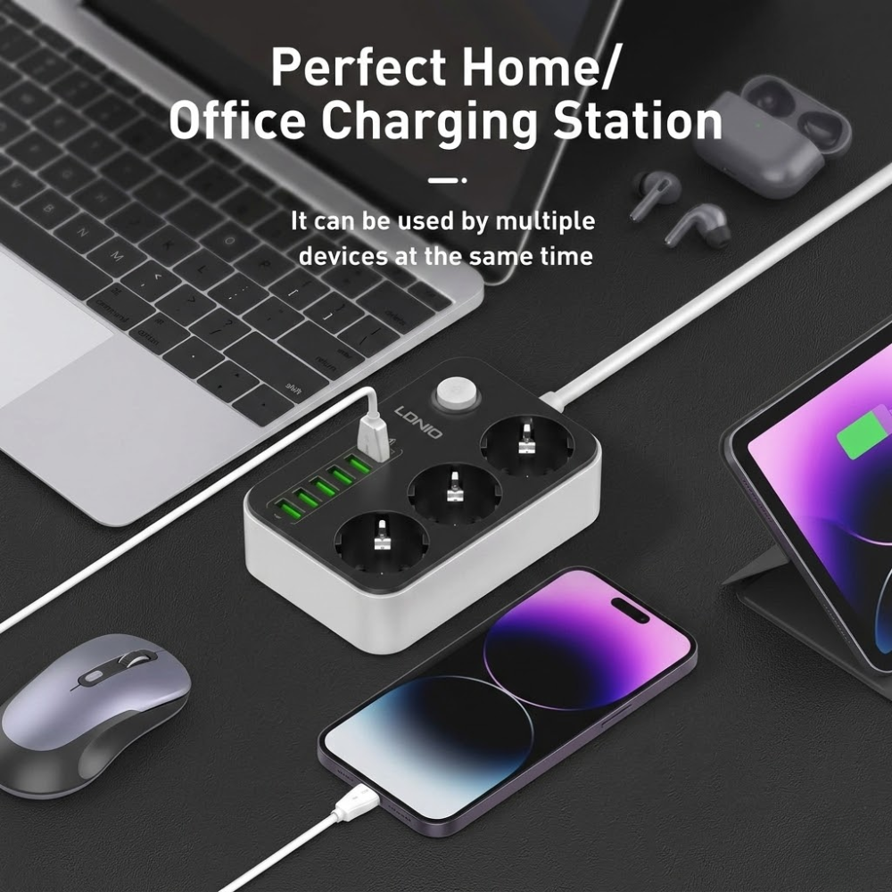 Rallonge Multiprise – Puissance, Sécurité + Adaptateur Usb Otg Gratuit