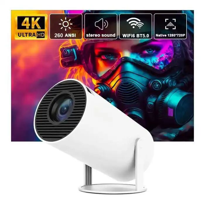Vidéoprojecteur Full Hd 1080p, Wifi, Vga, Hdmi, Av Et Usb, Parfait Pour Le Home Cinéma