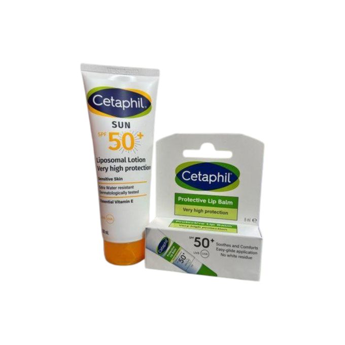Pack Cetaphil Sun Spf 50+ Lotion 100ml + Baume À Lèvres Offert – Très Haute Protection Solaire
