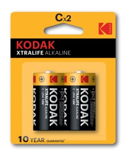 Set 2 Alkaline Batteries 2 Piles Lr14 1,5v Xtralife Une Énergie Supplémentaire