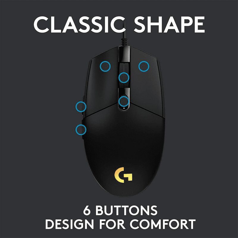 G102 Lightsync – Souris Gaming Rgb- Noir