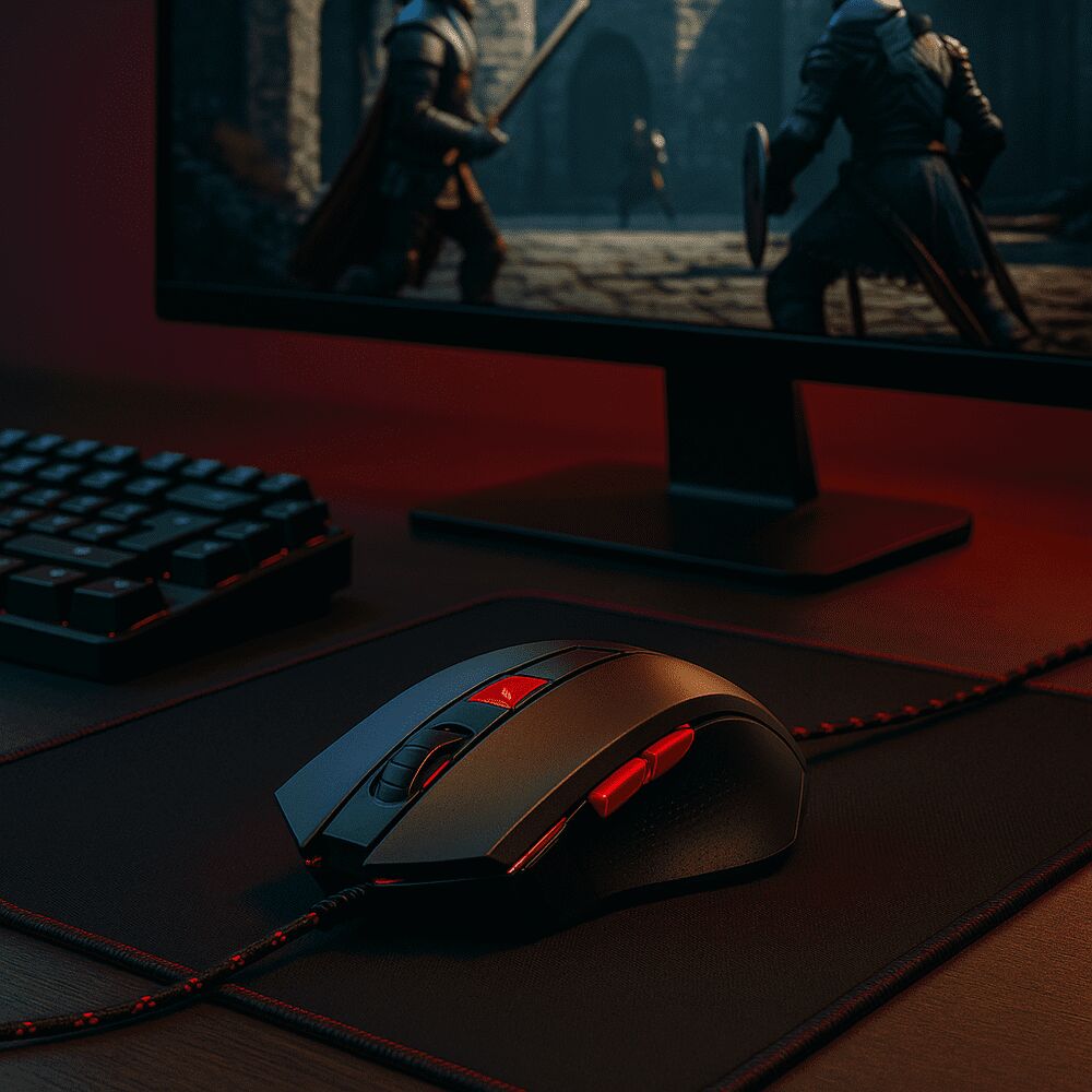 Souris Gamer Gm625 – Haute Précision, 8 Modes D’éclairage Led Rgb, Design Ergonomique