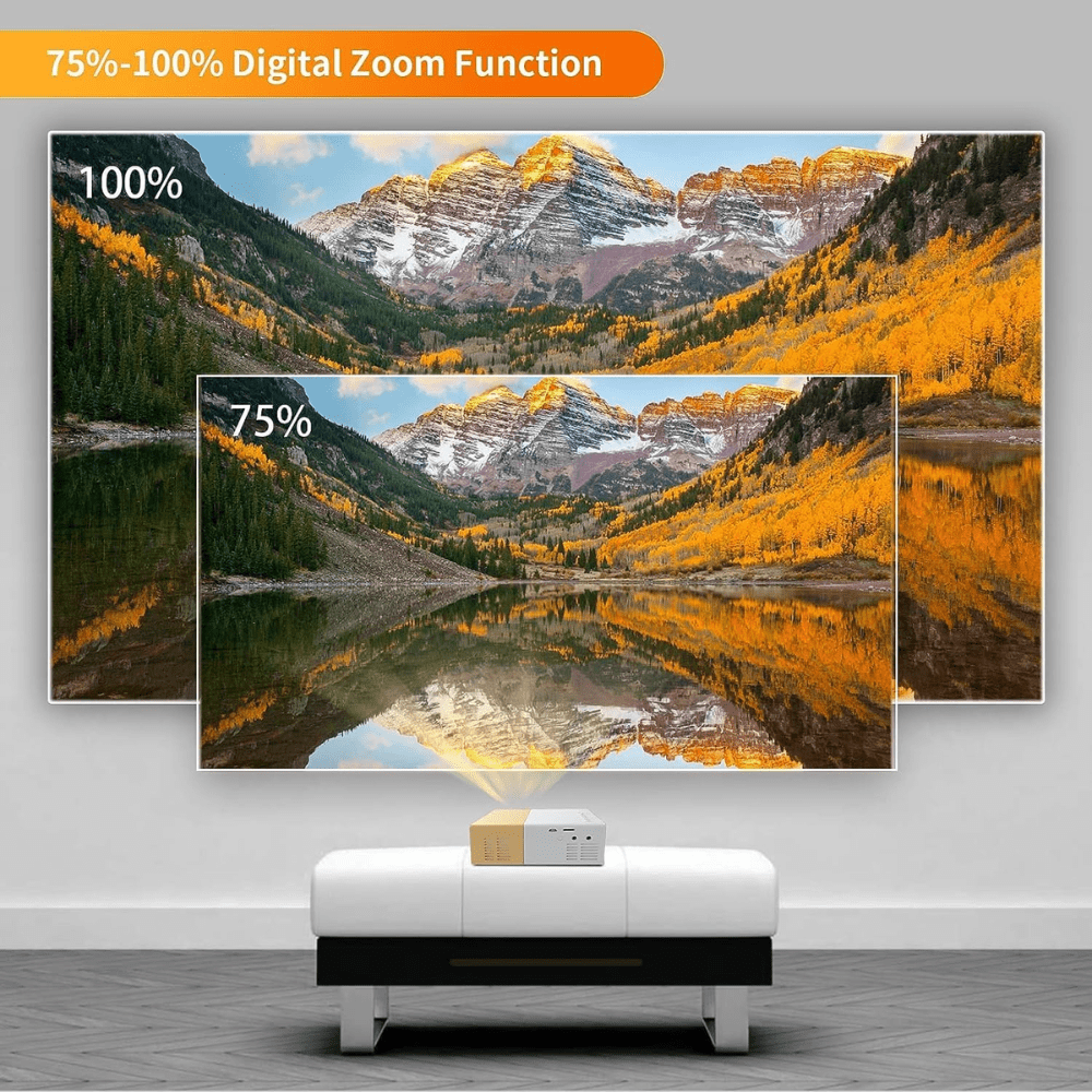 Mini Projecteur Vidéo Hd 720p – Compact Led Pour Maison & Cinéma Extérieur thumbnail 4