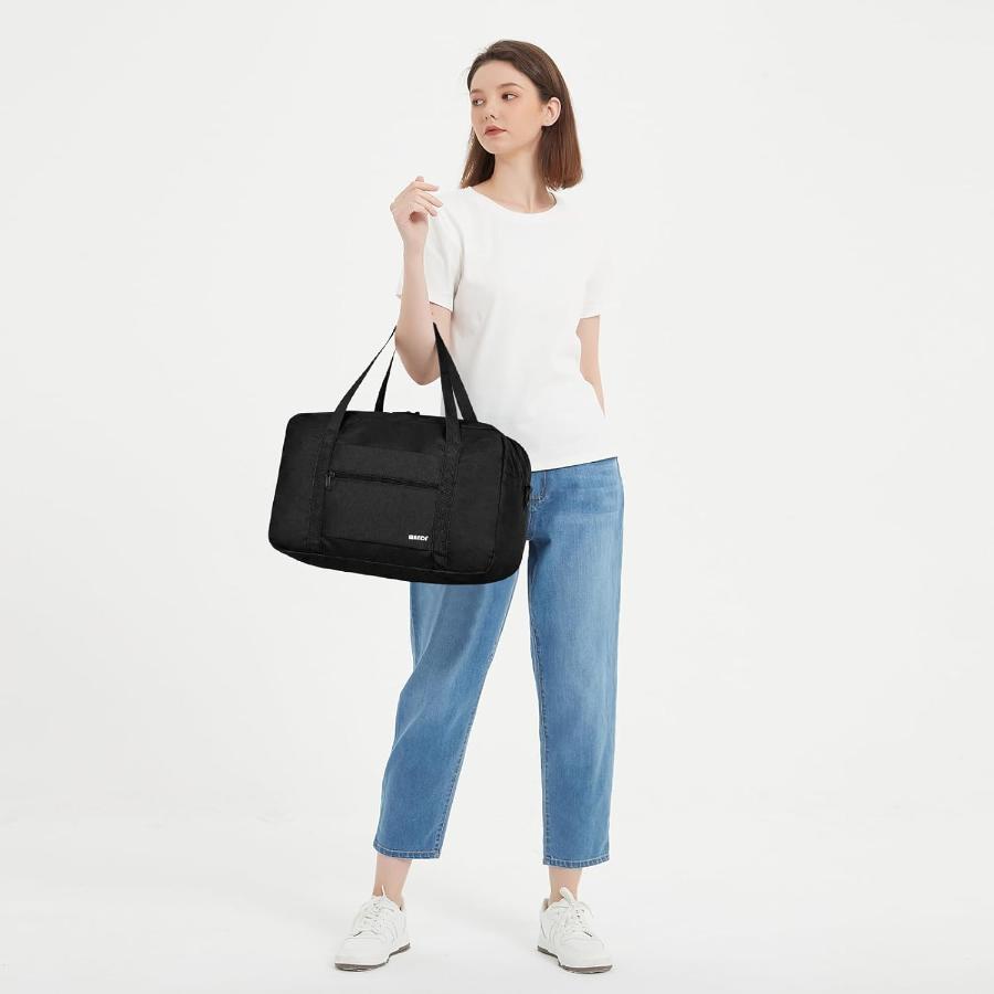 Sac De Voyage Pliable 40 X 20 X 25 Cm, Sac De Sport, Sac Week-end 20l Avec Bandoulière, Style Pratique thumbnail 3