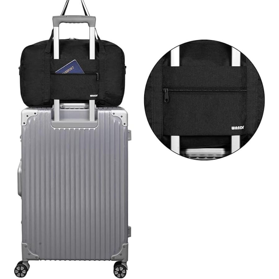 Sac De Voyage Pliable 40 X 20 X 25 Cm, Sac De Sport, Sac Week-end 20l Avec Bandoulière, Style Pratique thumbnail 6