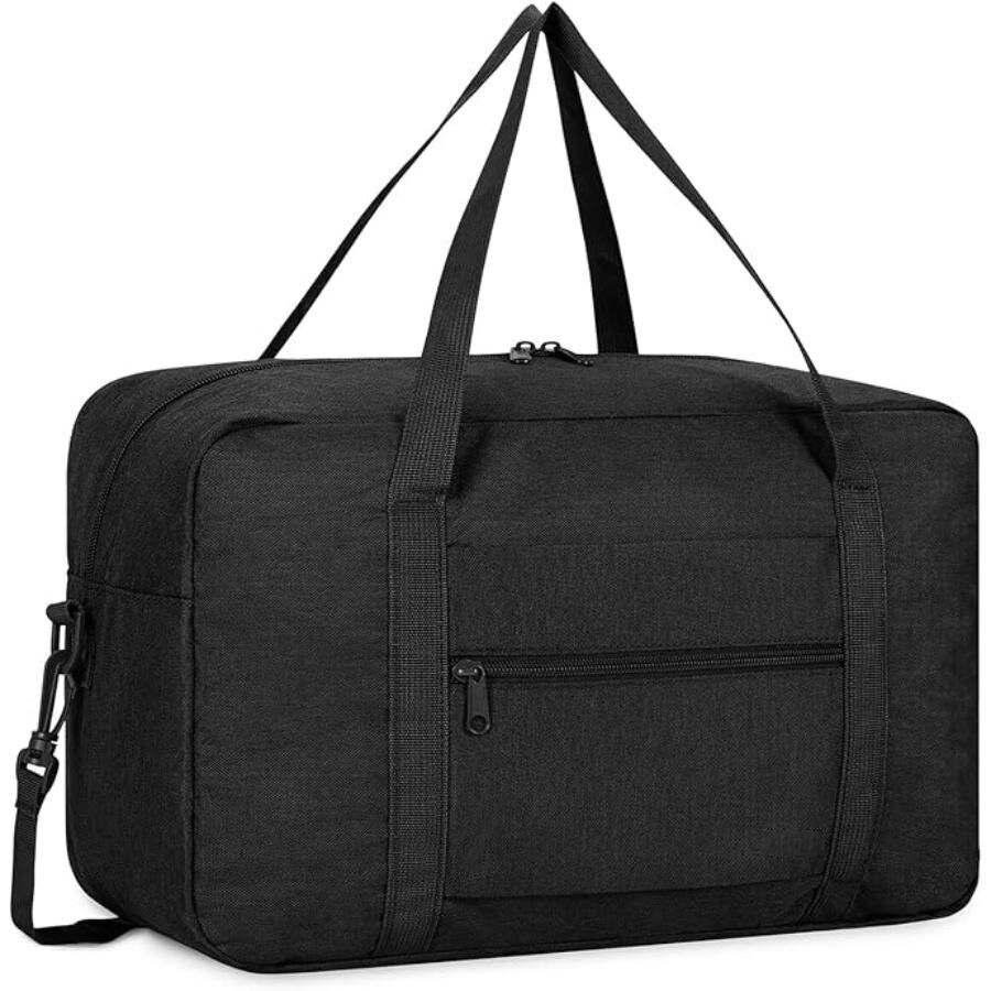 Sac De Voyage Pliable 40 X 20 X 25 Cm, Sac De Sport, Sac Week-end 20l Avec Bandoulière, Style Pratique thumbnail 8
