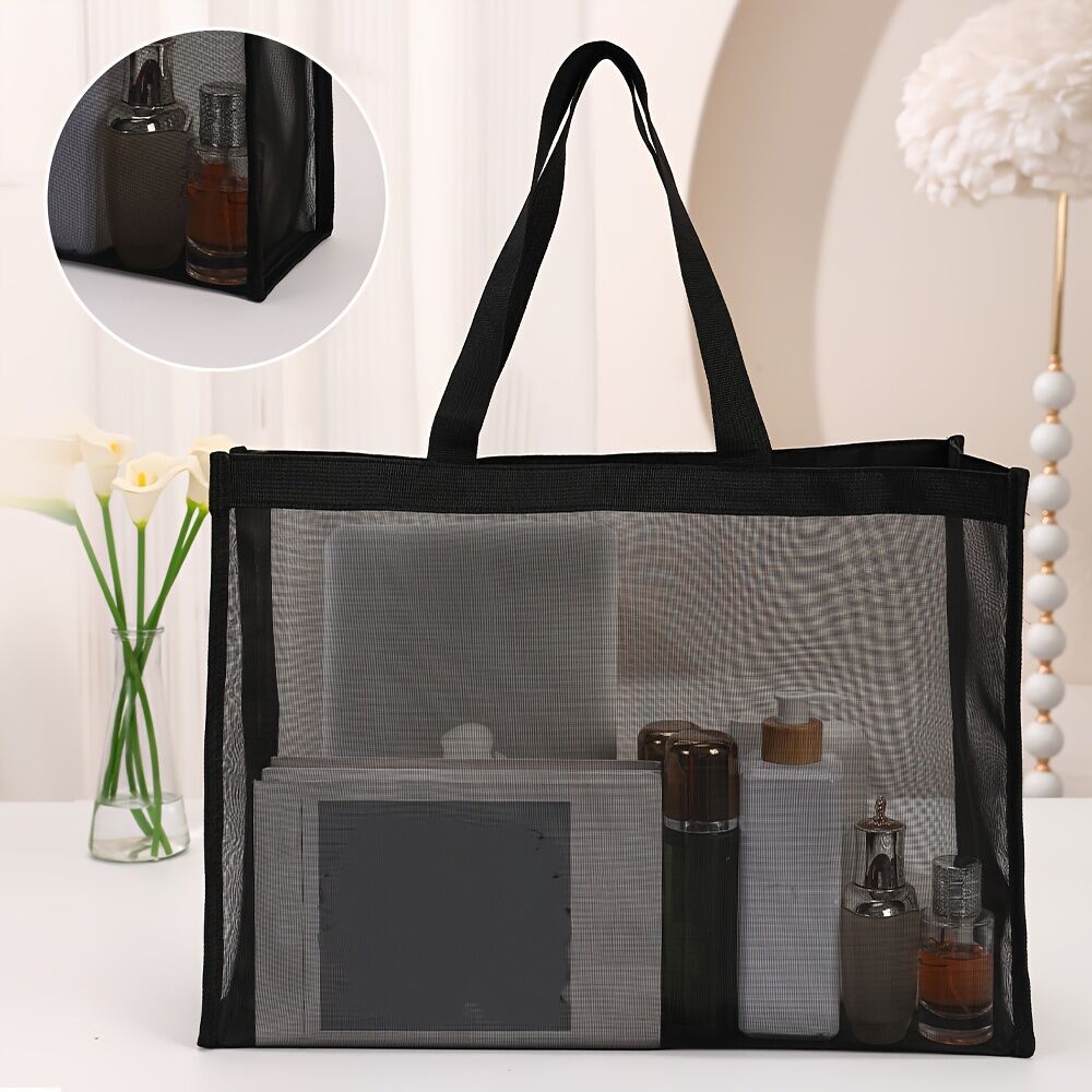 Sac De Plage En Maille Pour Femme, Grand Sac De Voyage Familial