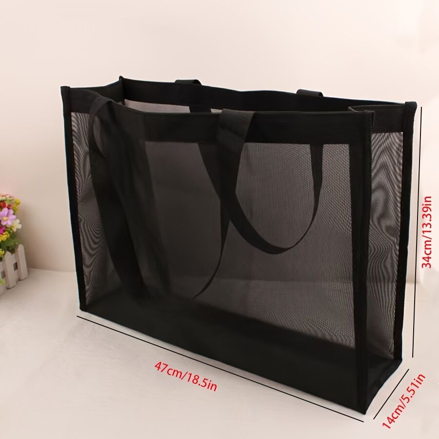 Sac De Plage En Maille Pour Femme, Grand Sac De Voyage Familial thumbnail 5