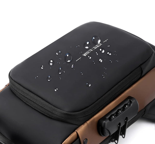 Sacoche De Poitrine Antivol Pour Homme, Sac Bandoulière Avec Chargeur Usb thumbnail 3