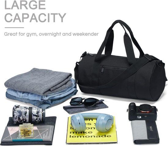 Sac De Voyage, Sac De Sport Pliable Pour Homme Et Femme (40x20x20 Cm) thumbnail 3