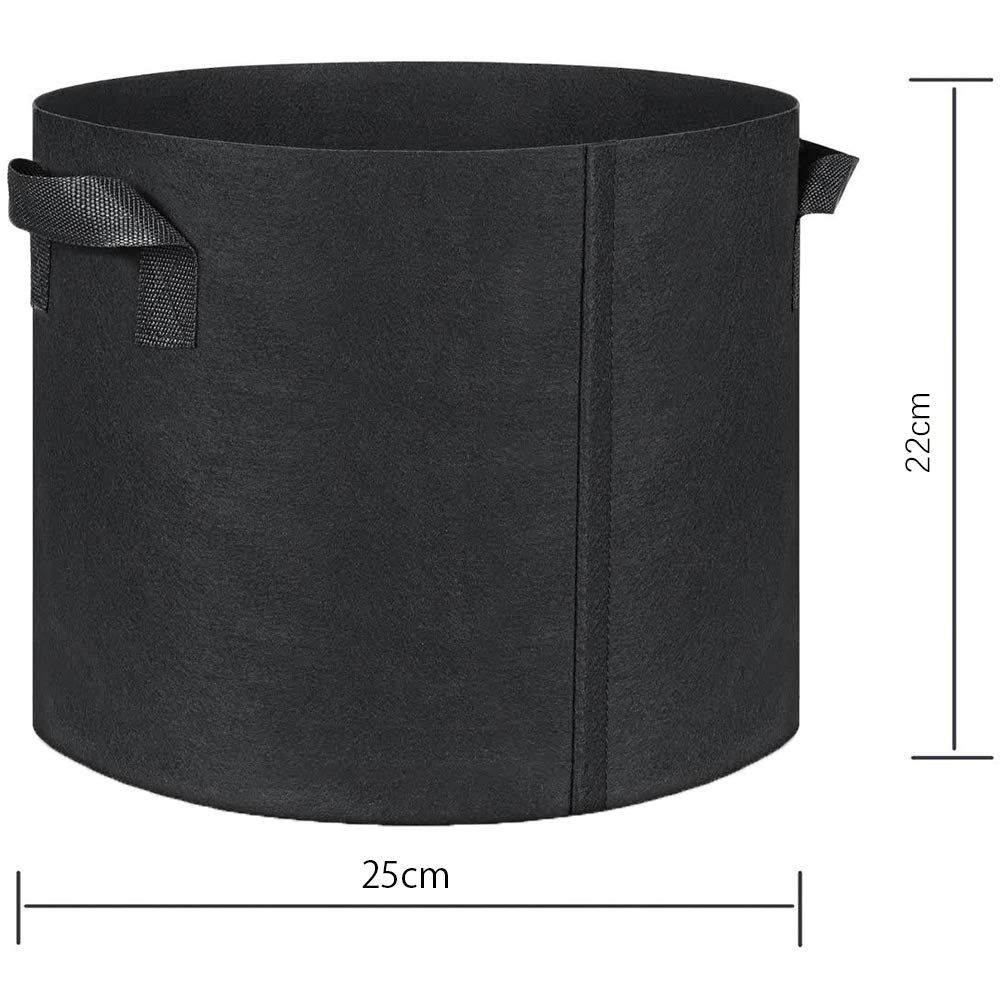 Pot En Tissu, Sac De Culture En Feutre, Capacité De 4 Litres, Jardinage, Horticulture, Croissance Des Plantes, Culture De Légumes, Stimulation De La Croissance, Ensemble De 8 Pièces thumbnail 7