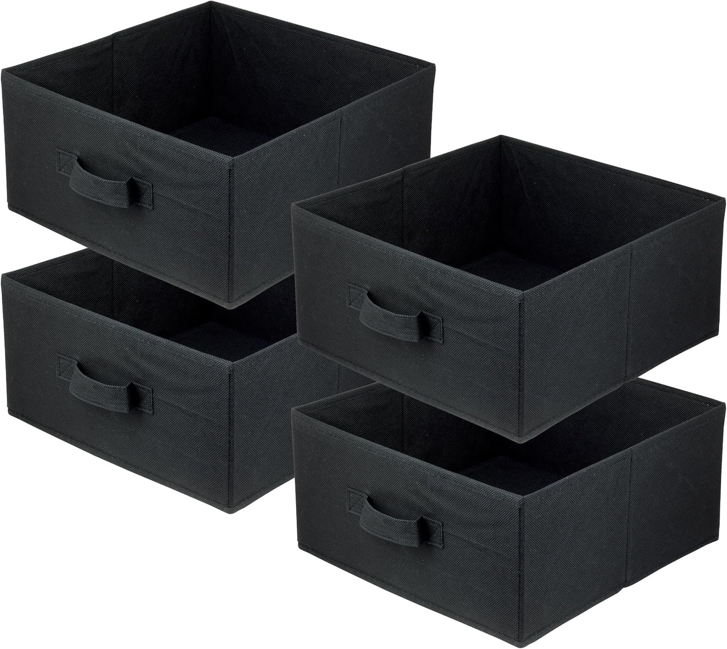 Lot De 4 Boîtes De Rangement En Tissu Pliables – 31 × 31 × 15 Cm