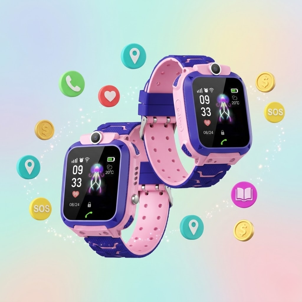 Montre Intelligente Pour Enfant - rose thumbnail 2