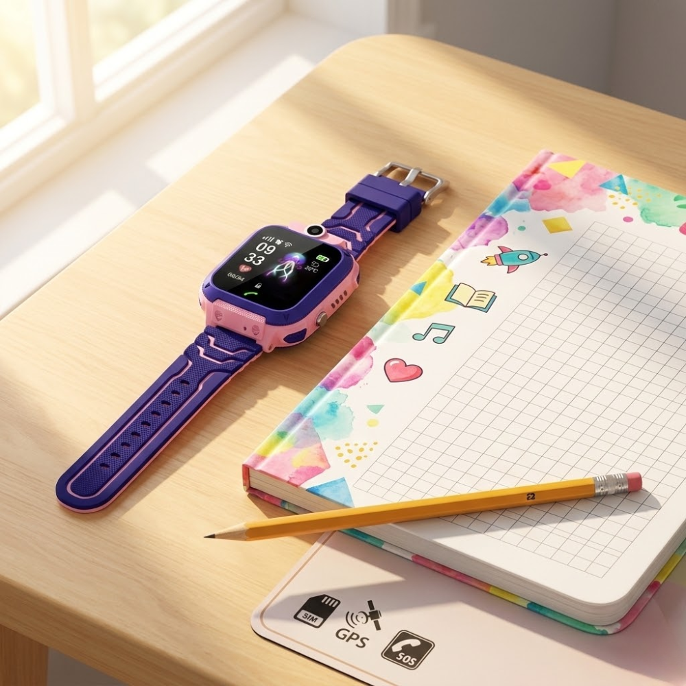 Montre Intelligente Pour Enfant - rose thumbnail 4