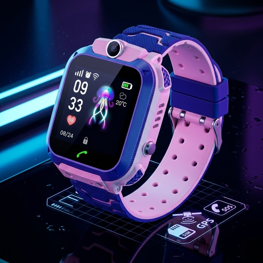 Montre Intelligente Pour Enfant - rose thumbnail 5