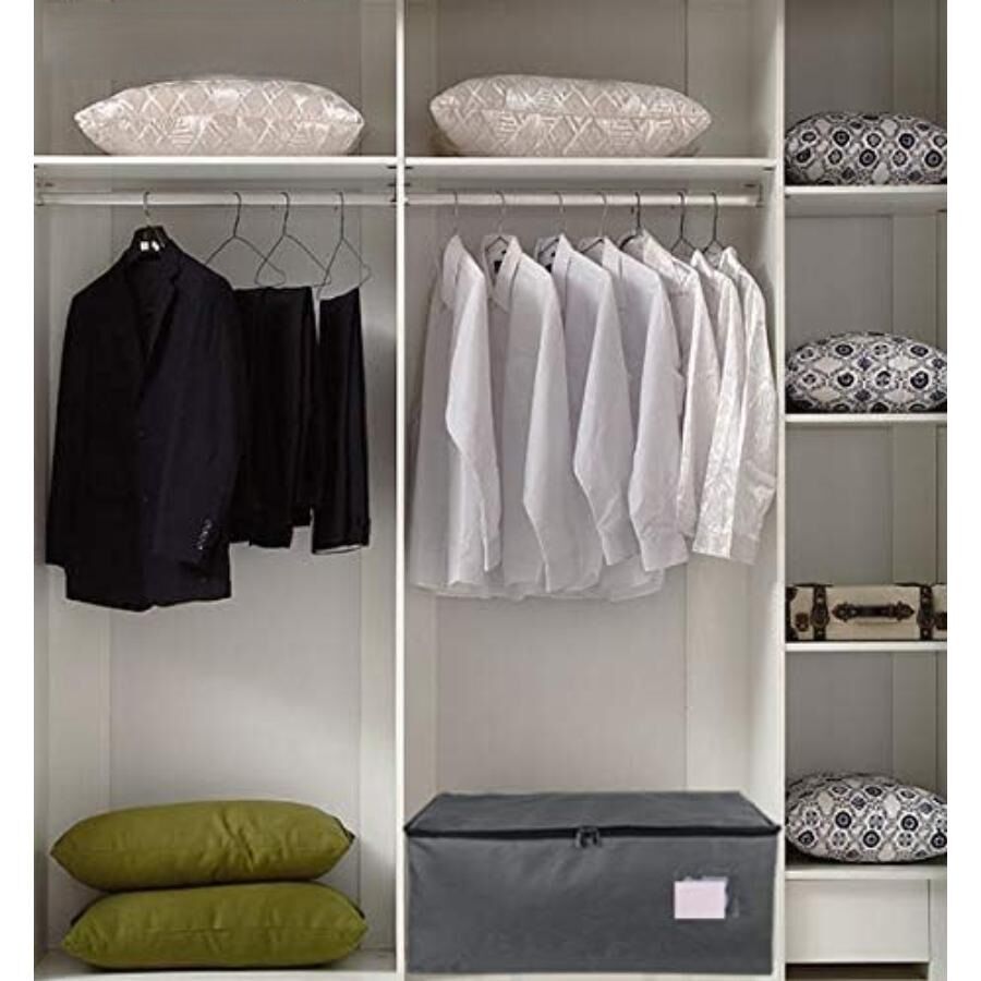 Lot De 2 Sacs De Rangement Sous Lit 49l – Fermeture Éclair thumbnail 5