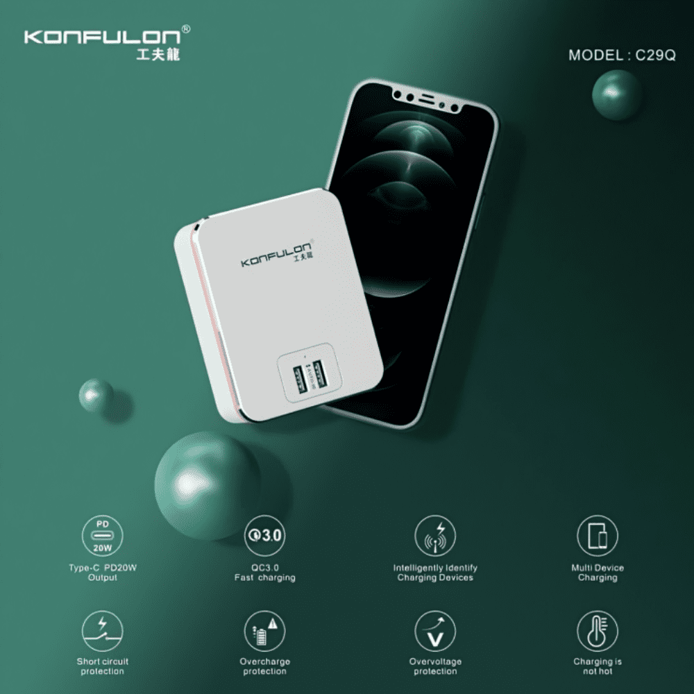 Chargeur Konfulon 6 Usb Sorties - Puissance 20w / 40.5w thumbnail 2