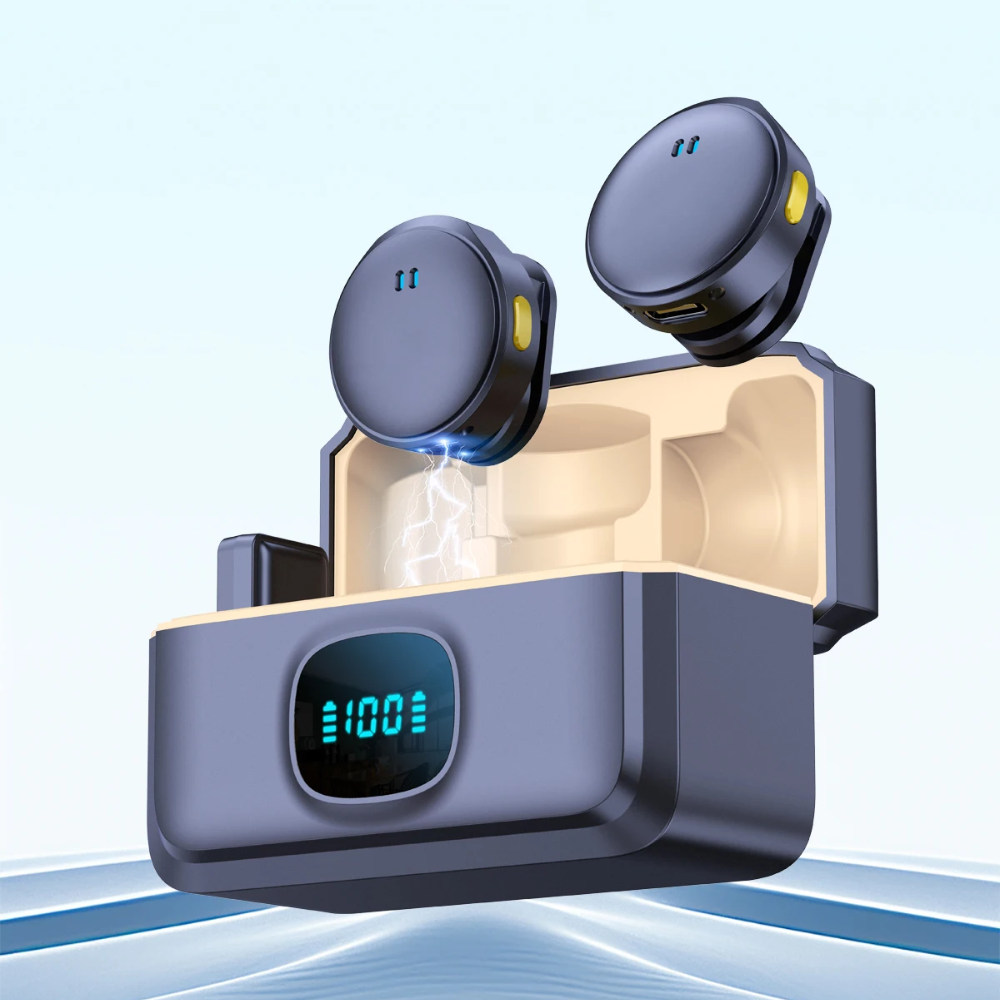 Micro Sans Fil Double Emetteur Type-c – Enregistrement HD pour Interviews & Streaming