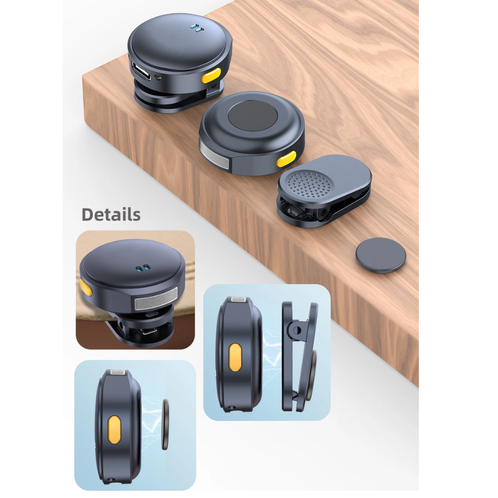 Micro Sans Fil Double Emetteur Type-c – Enregistrement HD pour Interviews & Streaming thumbnail 4