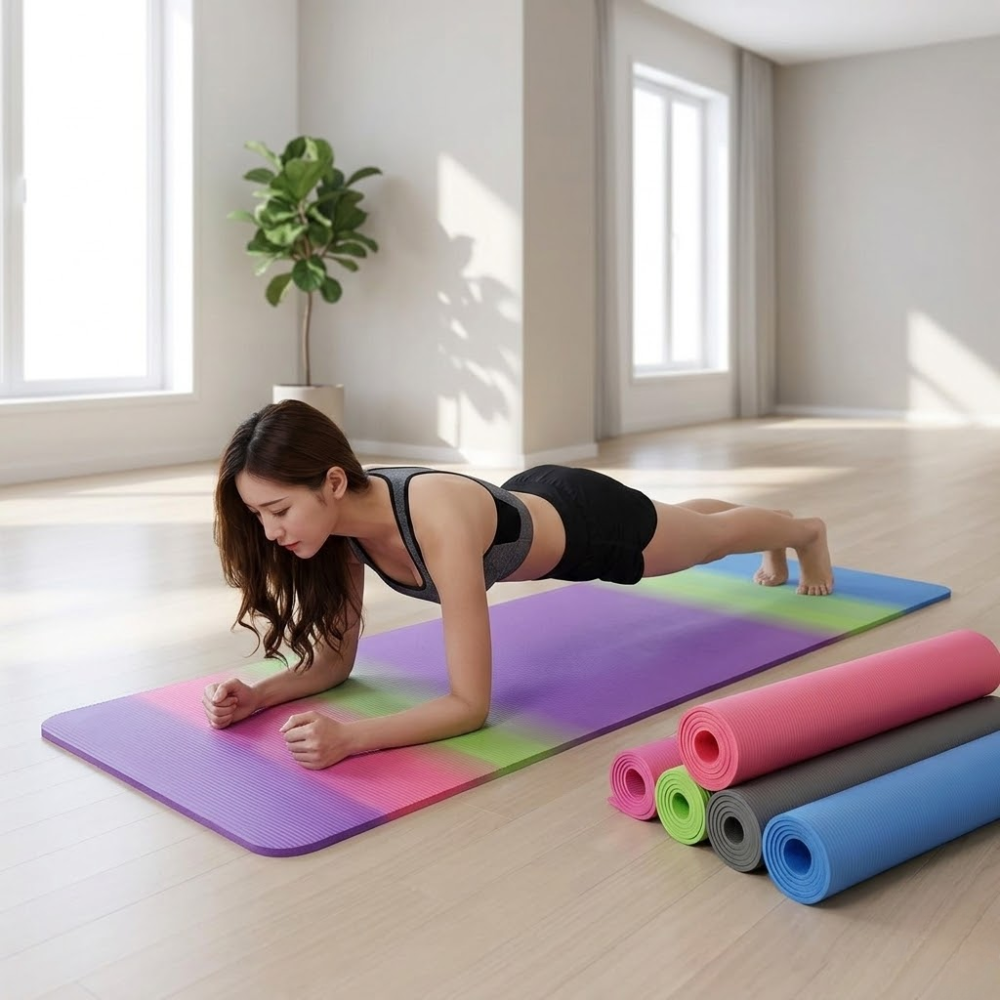 Tapis De Sport En Mousse Écologique Et Durable - Couleur Aléatoire thumbnail 4