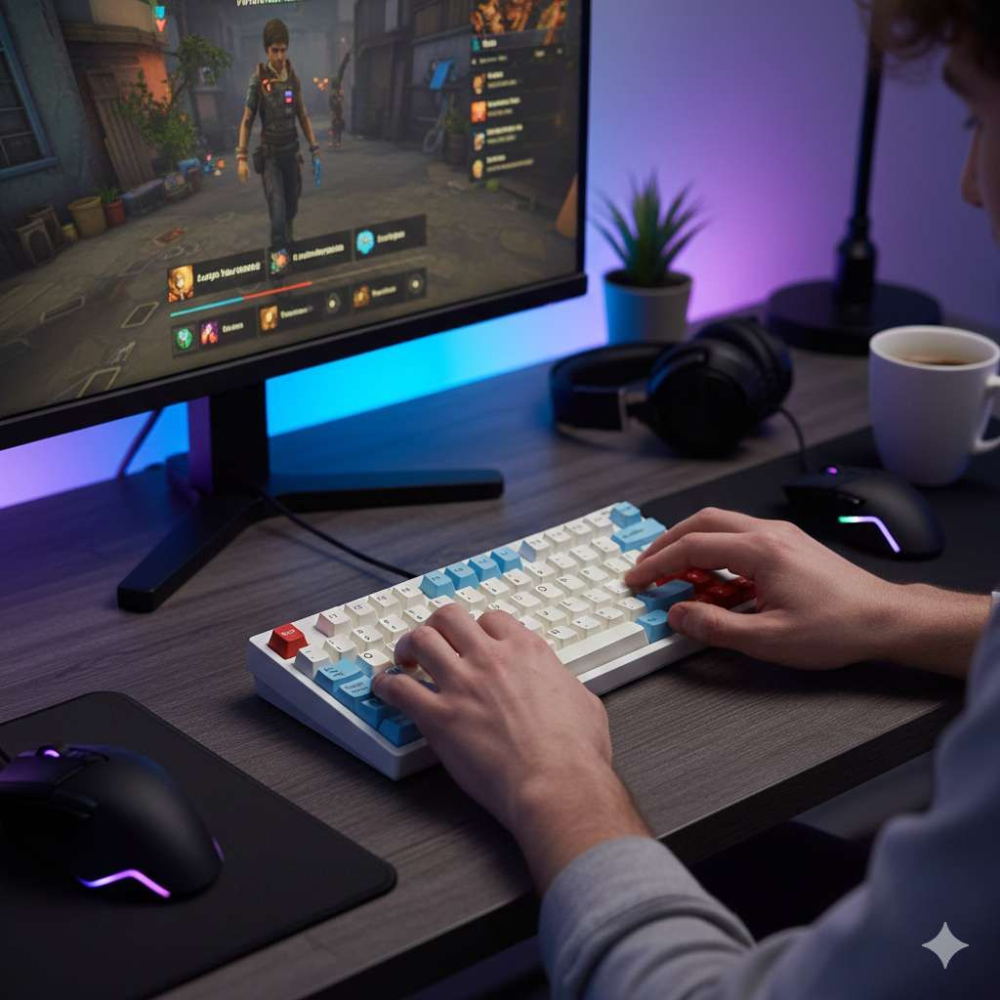 Clavier Gaming Mécanique T60 – Rgb Compact Pour Gamer